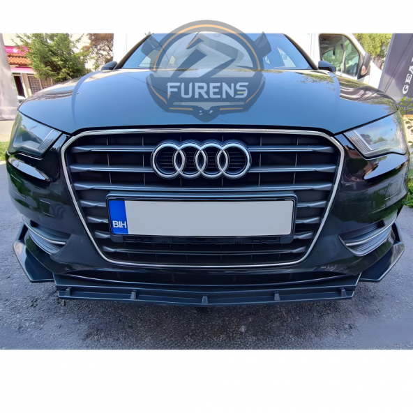 Audi A3 8v 2012-2019 Uyumlu Brabus Ön Lip 3 Parça Kanatlı Lip - Resim 2