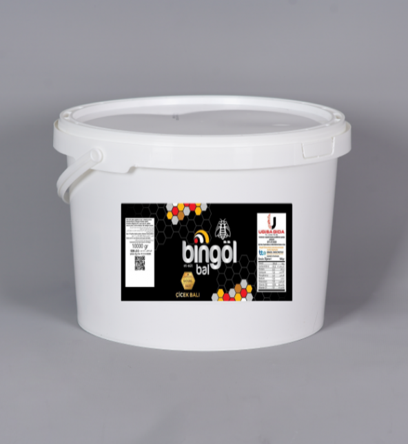 Bingöl Süzme Çiçek Balı Pls Kova Naturel 10000 Gr