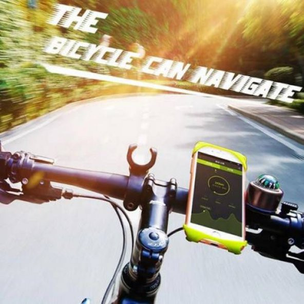 Baseus Bisiklet, Motosiklet ve Scooter İçin Telefon Tutucu, Silikon Kaymaz Telefon Tutucu