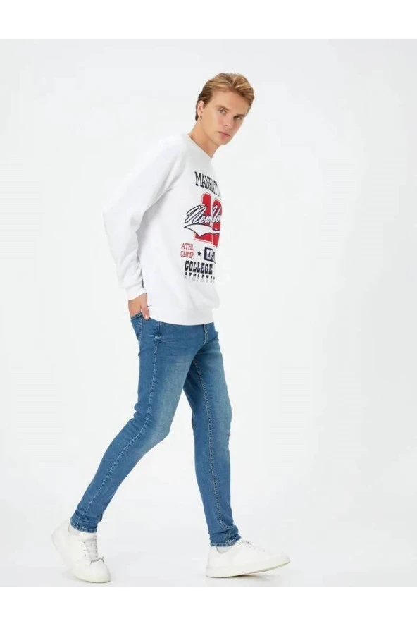 4wam40187nd Skinny Mıchael Erkek Jean Pantolon Orta Indigo - 2