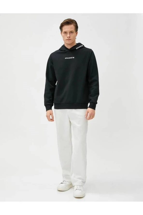 4wam70125mk Erkek Sweat Siyah - Resim 2