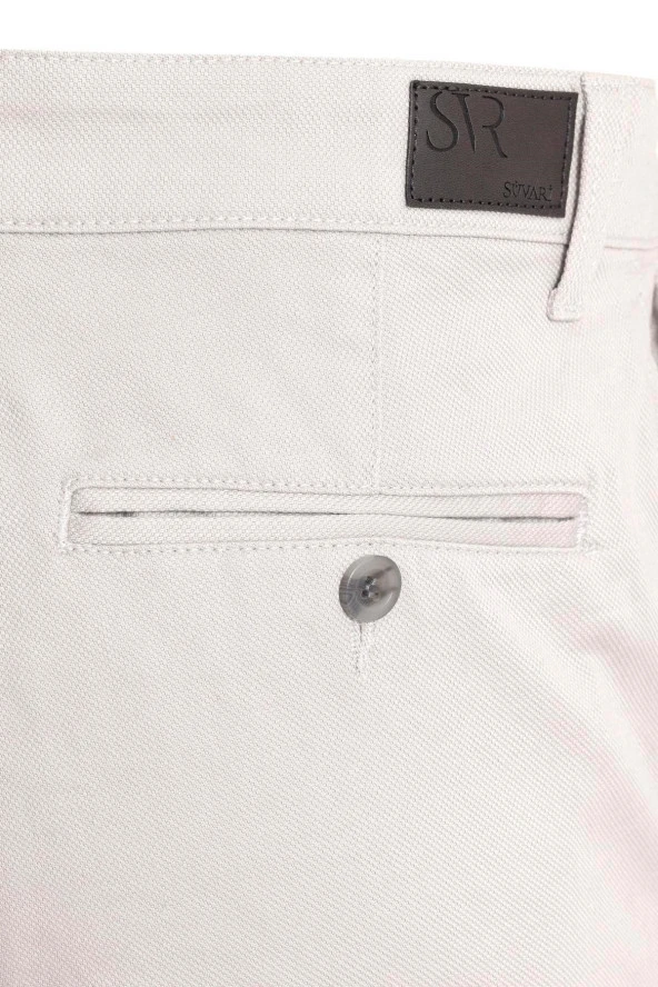 Slim Kalıp Armürlü Pantolon - 3