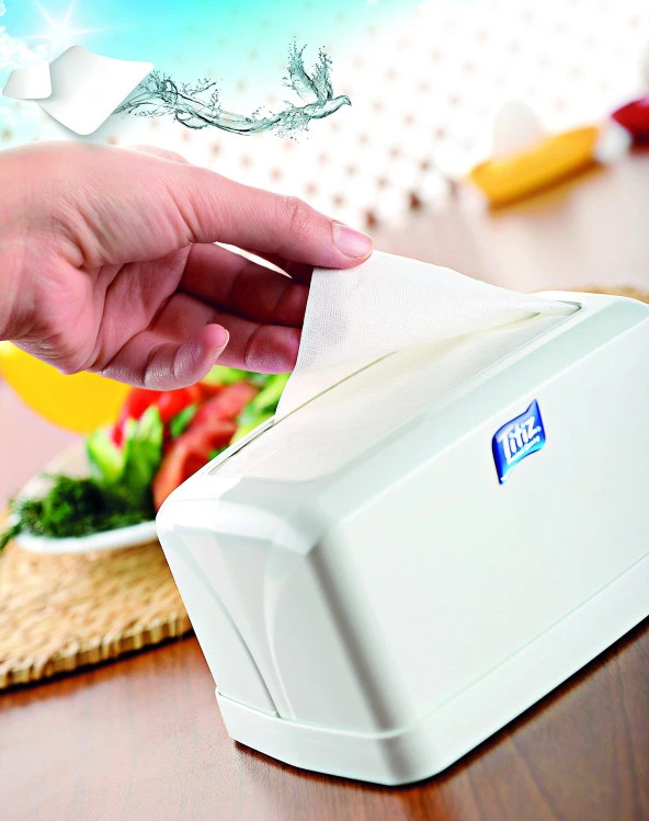 Titiz TP-260 Masaüstü Dispenser Peçetelik / Peçete Kutusu / Beyaz - Yatay - 1 Adet - 2