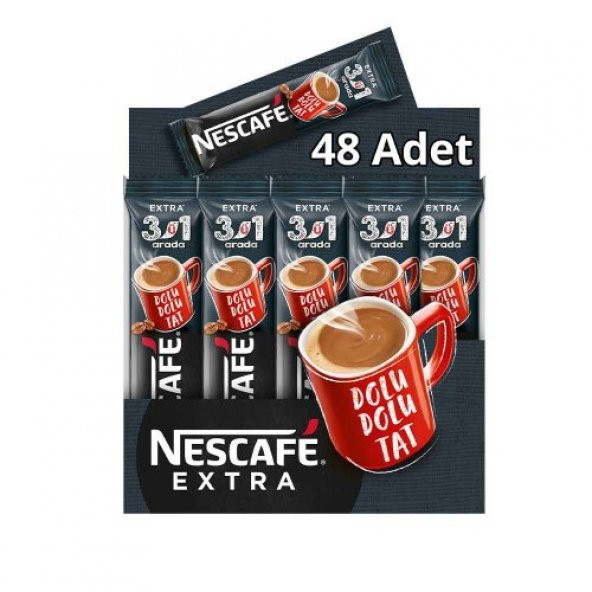 Nestle Nescafe 3ü1 Arada Extra 48 Adet 16,5gr phnx 12515288 - 2