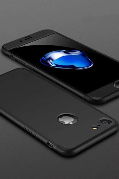 Apple iPhone 8 Kılıf Ays + Ekran Koruyucu 360 Derece 3 Parça Tam Koruma