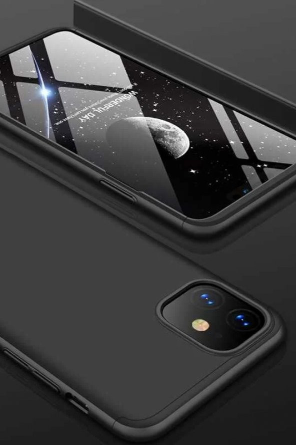 Apple iPhone 11 Kılıf Ays + Ekran Koruyucu 360 Derece 3 Parça Tam Koruma - 1