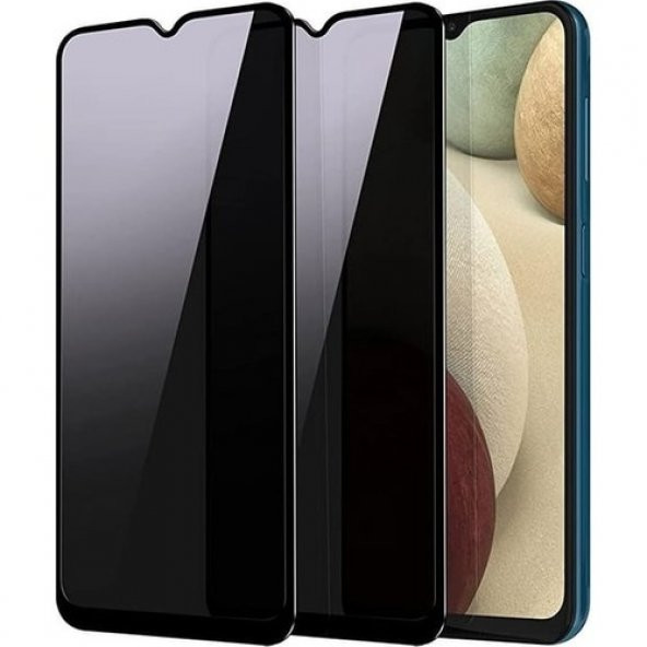 Samsung Galaxy A14 Uyumlu Tam Kaplayan Prıvacy Parlak Hayalet Cam Ekran Koruyucu Gizli Cam - 2