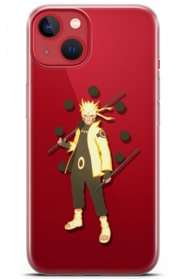 Apple iPhone 14 Plus Uyumlu Kılıf Naruto 31 Koruma Şeffaf