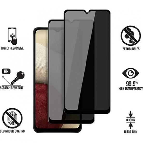 Samsung Galaxy A24 Uyumlu Tam Kaplayan Prıvacy Parlak Hayalet  Cam Ekran Koruyucu - Resim 4