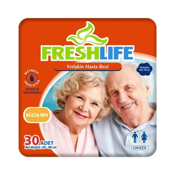 Freshlife 30 Adet Small Belbantlı Islaklık Göstergeli Hasta Bezi