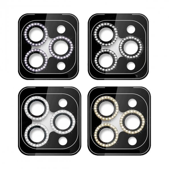 BİNANO IPHONE 15/15 PLUS TAŞLI MOR KAMERA KORUYUCU - 2