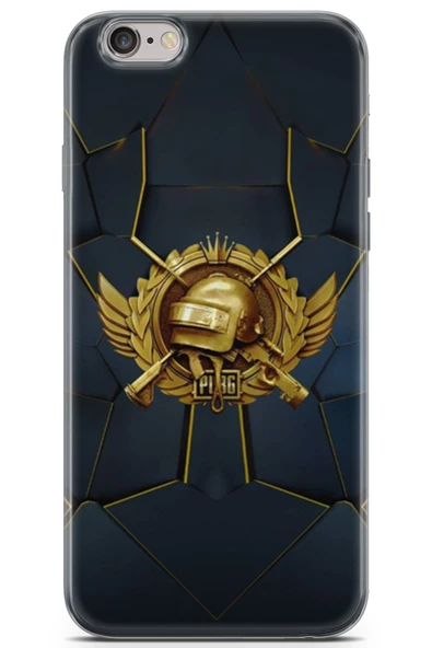 Apple iPhone 6 6S Uyumlu Kılıf Pubg 16 Lüks Amblem