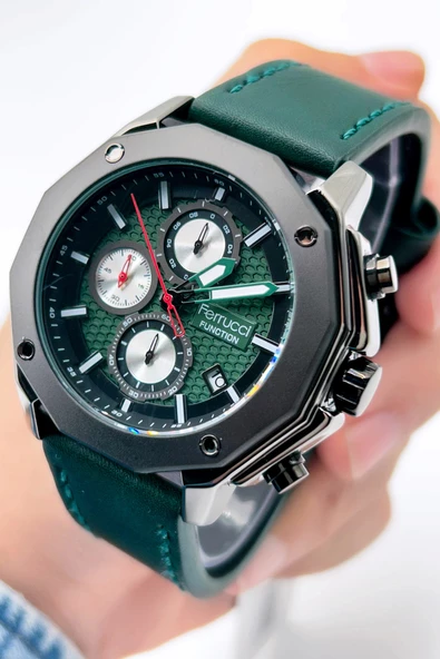 Ferrucci Function FCF 230007.02 Deri Kordon Erkek Kol Saati
