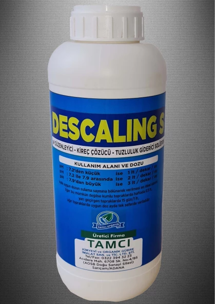 TAMCI - Descaling-S / 1LT PH Düzenleyici