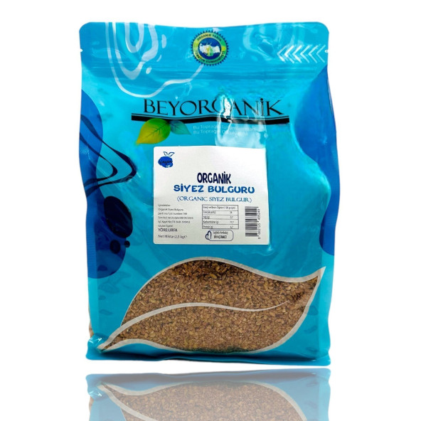 BEYORGANİK Organik Siyez Pilavlık Bulgur 2,5kg - 4