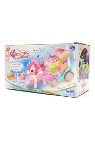 Canali Toys Pilli Işıklı Sesli Fayton JD193-3A, Sesli Işıklı Hareketli Oyuncak Fayton - 6