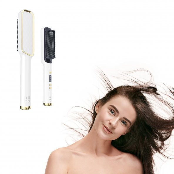 Mioji Mio B1 Led Göstergeli Saç Düzleştirici Tarak - Beyaz - 3