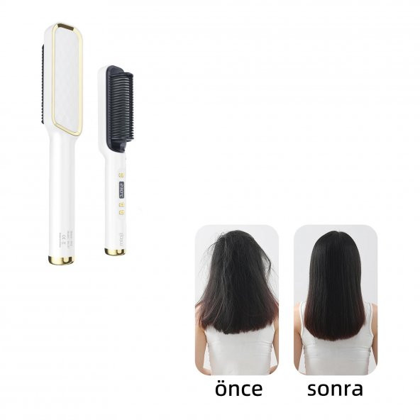 Mioji Mio B1 Led Göstergeli Saç Düzleştirici Tarak - Beyaz - 4