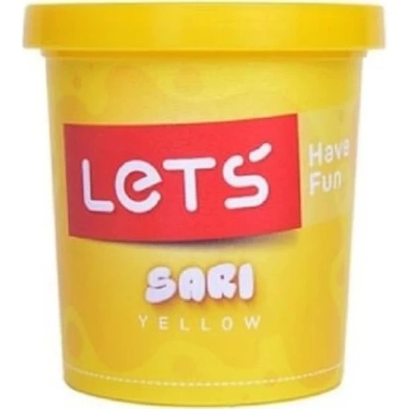 LETS TEK RENK OYUN HAMURU SARI 150 gram