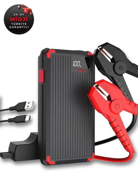 Mioji Mio D6H 20000mAh 3.7V 1200A Jump Starter LED Işıklı Hızlı Şarj Destekli Akü Takviye Cihazı