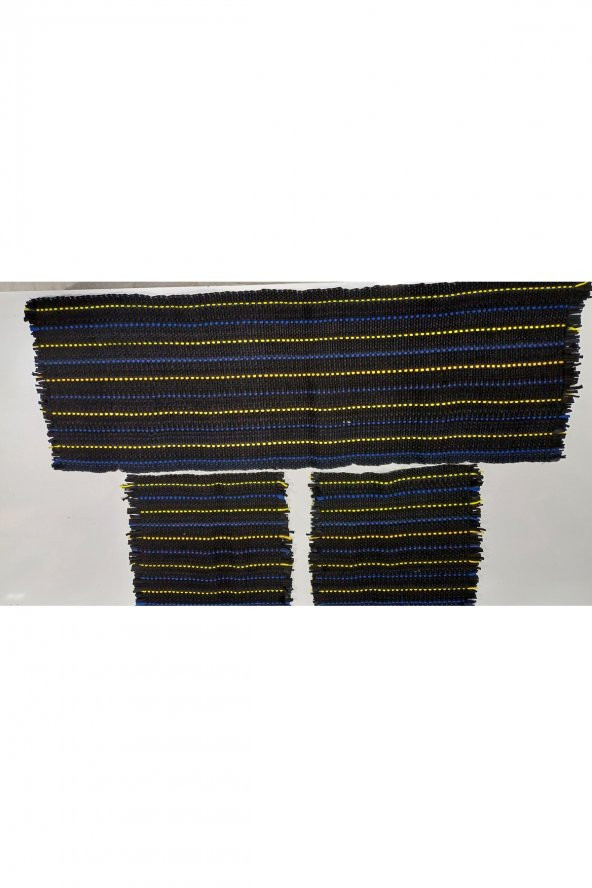 Terletmez Oto Kilim Ön Ve Arka Koltuk 3 Lü Takım 100 Pamuk - 2