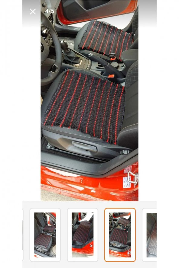 Terletmez Oto Kilim Ön Ve Arka 3 Lü Serme Set Oto Minderi - 4