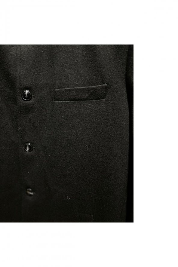 REGULAR FİT PREMİUM YÜN İÇERİKLİ RAHAT KALIP KAŞE KABAN SİYAH - 3