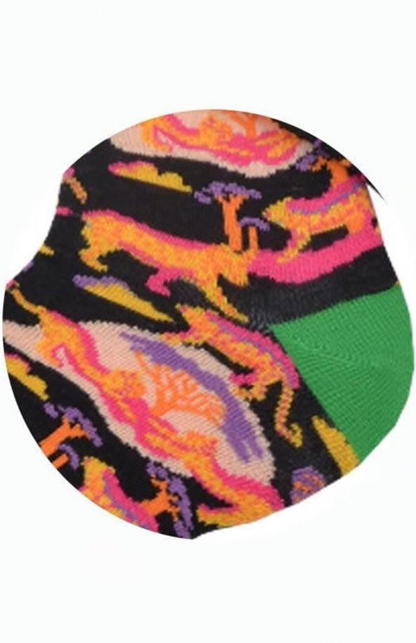 Geyik Desenli Çorap Erkek Uzun Çorap Clb - 3