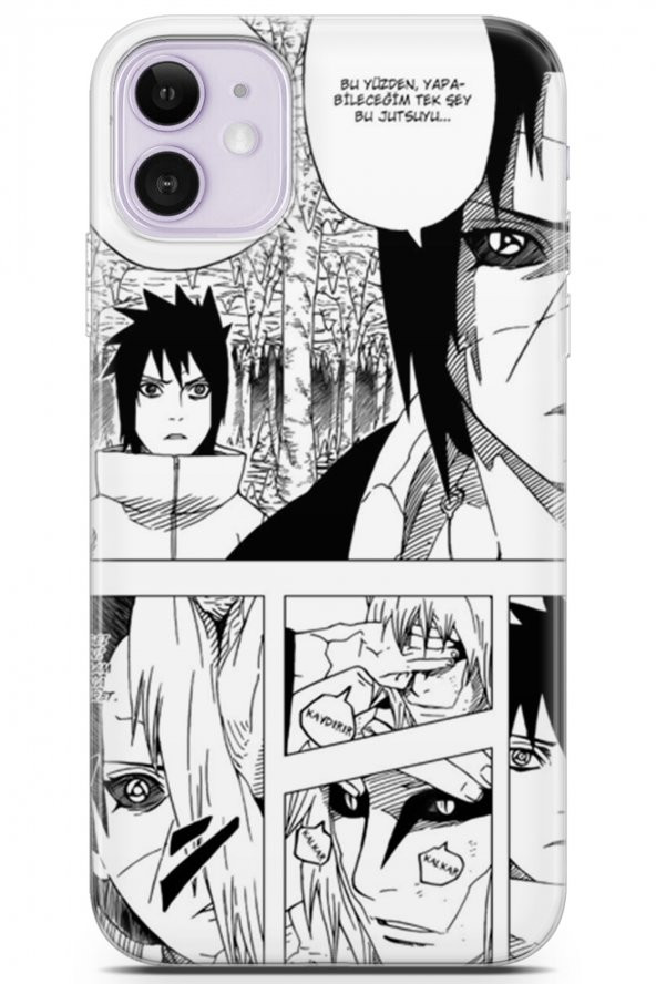 Apple iPhone 11 Uyumlu Kılıf Asian 06 Sert Silikon Naruto Shippuuden