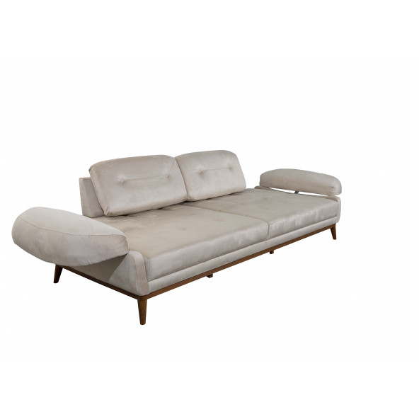 Perla Sofa Nelson Üçlü Koltuk Babyface Krem - 3