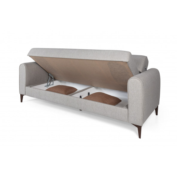 Perla Sofa Ferranti Yataklı Sandıklı Koltuk Takımı Krem - 2