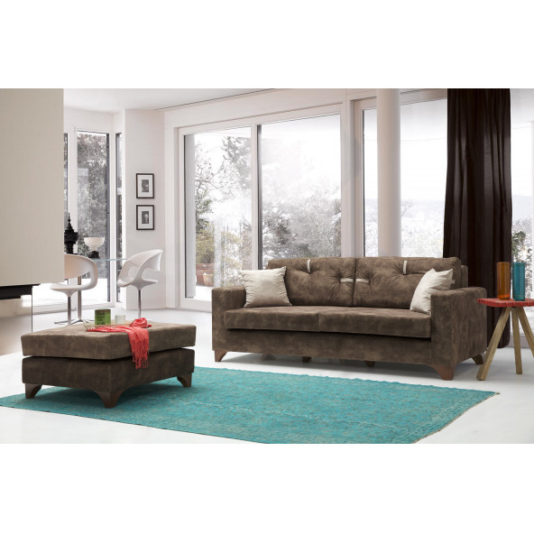Perla Sofa Konfor Köşe Koltuk Takımı Kahve - 3