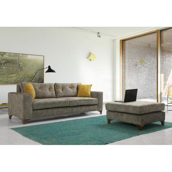 Perla Sofa Konfor Köşe Koltuk Takımı Vizon - 3
