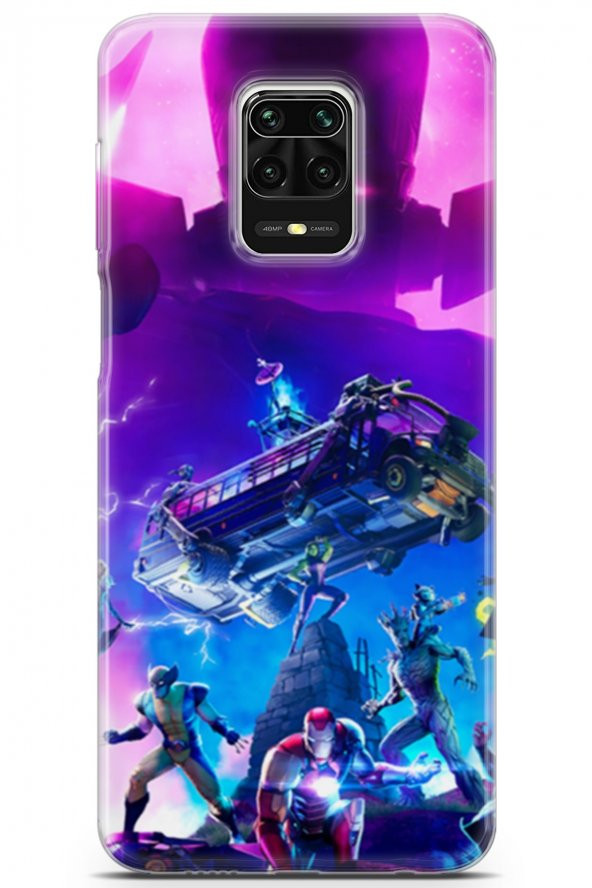 Xiaomi Redmi Note 9 Pro Uyumlu Kılıf Mista Avengers Silikon