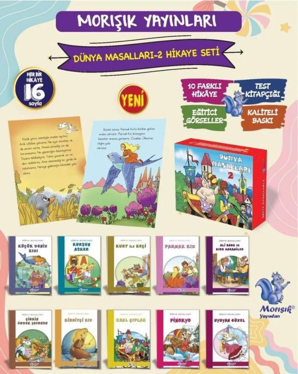 Morışık 1. Sınıf Dünya Masalları 10 Kitap - 1
