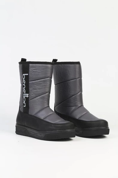 Benetton BN-50028 Kadın Kar Botu Füme 36-40 - 2