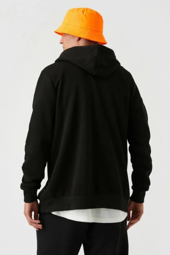 Fermuarlı Sweatshirt Kapşonlu - Resim 10