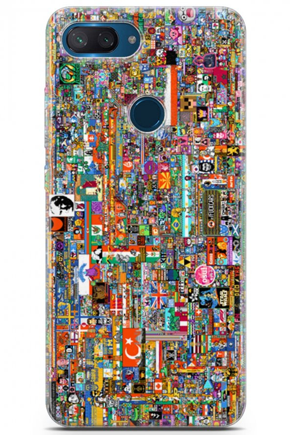 Xiaomi Mi 8 Lite Uyumlu Kılıf R/place 07 Kılıfları Tablo Kap - 1