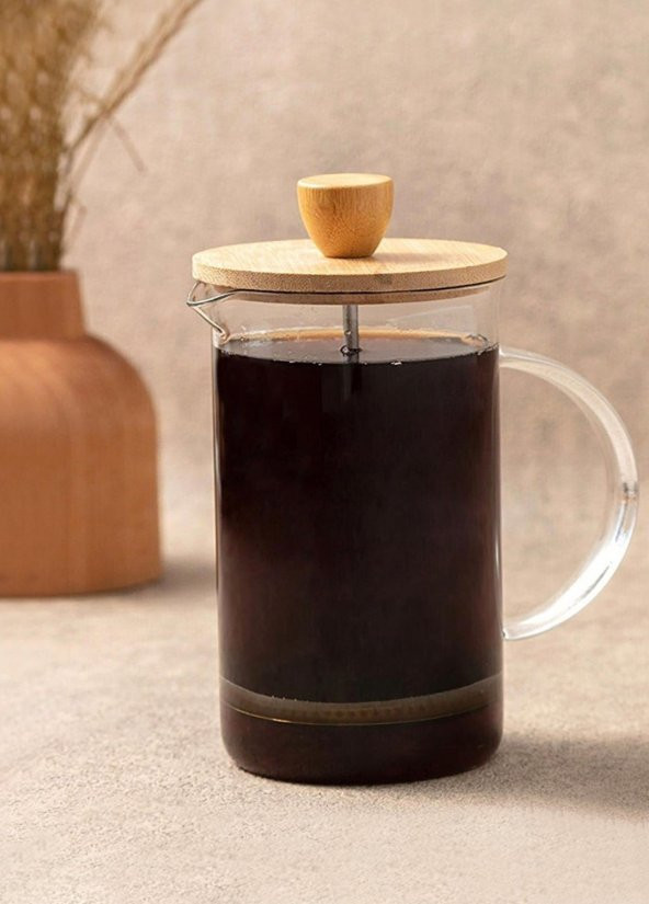 The Mia Bambu Kapaklı French Press 600 ml - 2