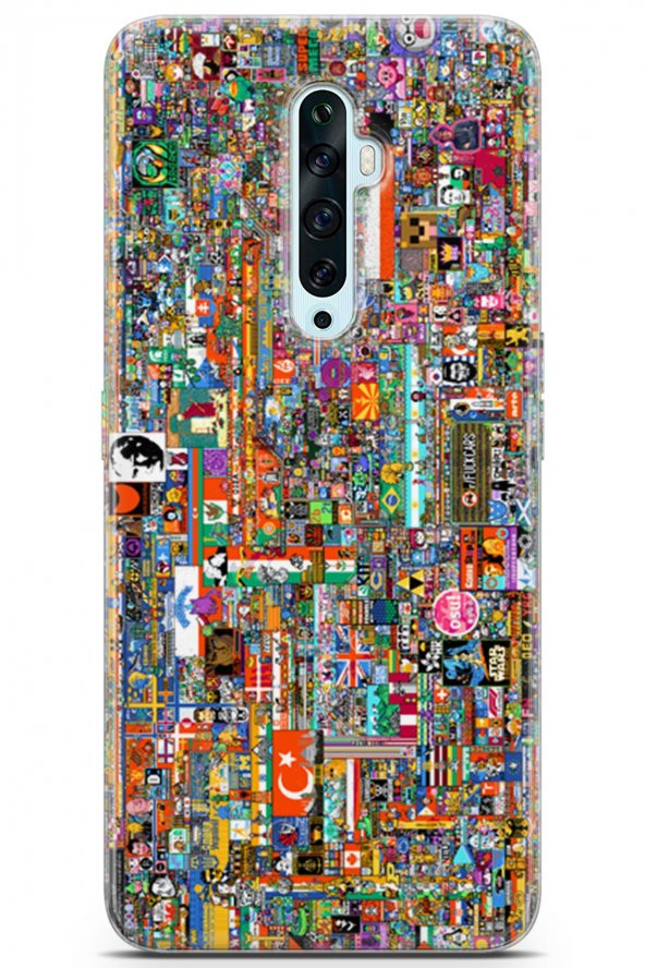Oppo Reno 2Z 2019 Uyumlu Kılıf R/place 07 Liquid Crystal Kılıf Reddit - 1