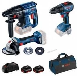 Bosch GSR18V-50+GBH 180+GWS 180 2 x Gba 18V 5.0AH