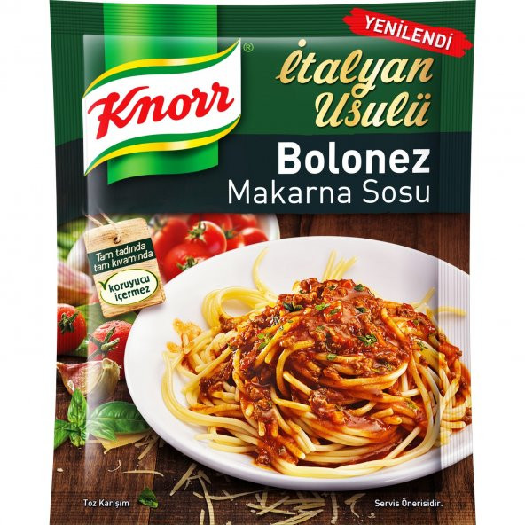 Knorr Makarna Sos  Spaget-Bolonez  45G x 12 Adet