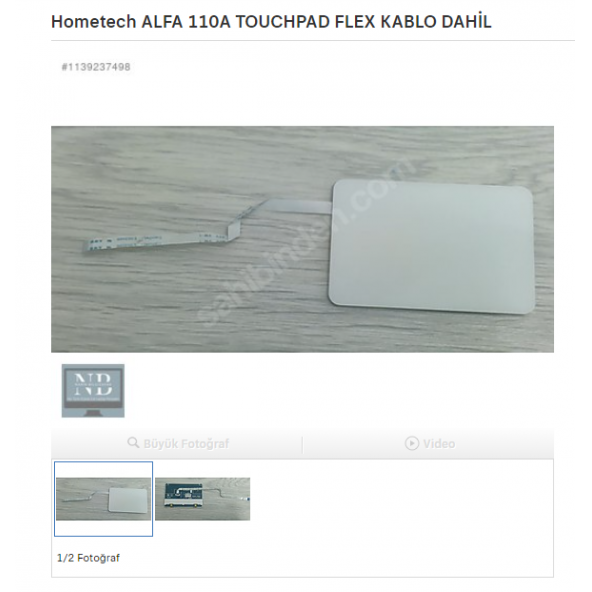 Hometech ALFA 110A TOUCHPAD FLEX KABLO DAHİL