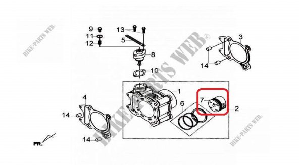 SYM GTS 250İ - JOYMAX 250İ - CRUİSYM 250İ PİSTON BOŞ - 2