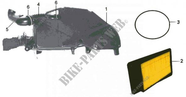 SYM JOYRIDE 200 HAVA FİLTRE KUTUSU KOMPLE - 2