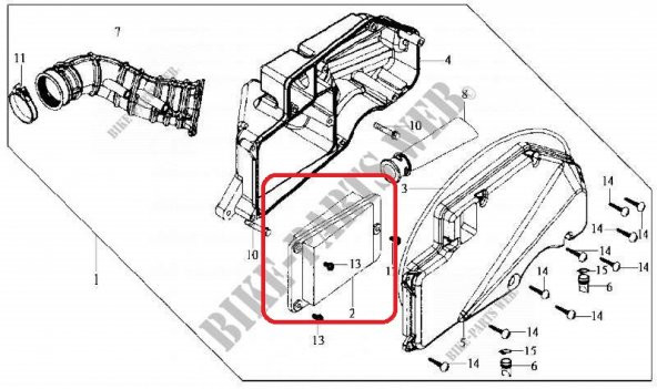 SYM JOYRIDE 200 HAVA FİLTRE - 2