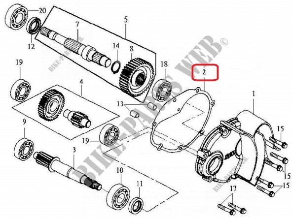 SYM JOYRIDE 200 İ EVO ŞANZIMAN KAPAK CONTA - 2
