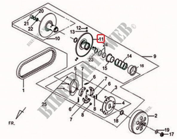 SYM GTS 250 İ - JOYMAX 250 - CRUİSYM 250 ARKA OYNAR YANAK - 2
