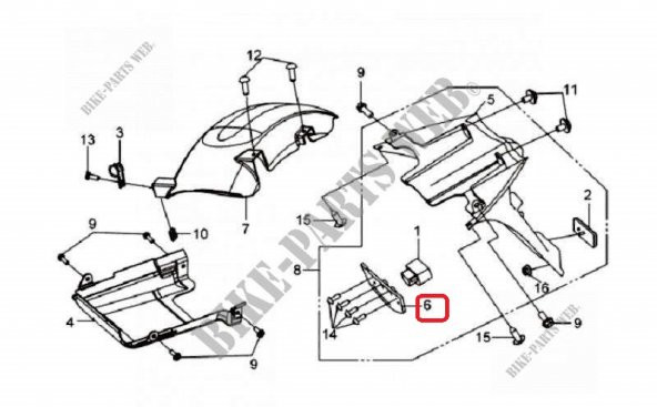 SYM GTS 250 İ PLAKA LAMBA BRAKETİ - 2