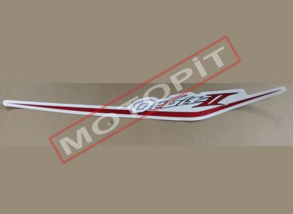 Sticker ORBİT II / Arka Sağ / Beyaz Kırmızı